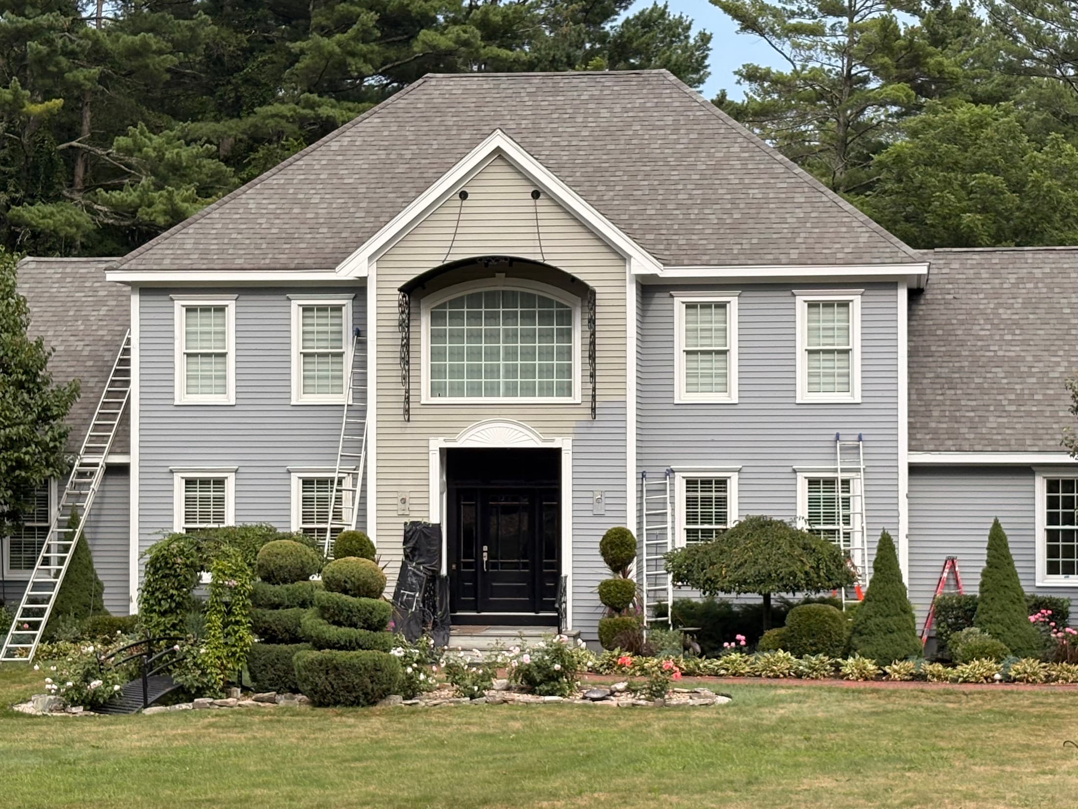 Exterior trim and siding painting
